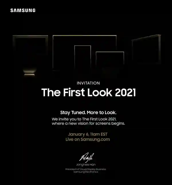 三星官宣The First Look 2021活动1·7举办 有多款新品