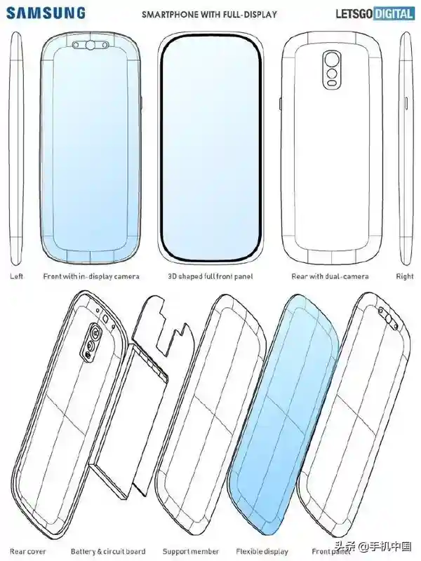 三星手机新专利曝光：3D曲面/鹅卵石设计极具科技感