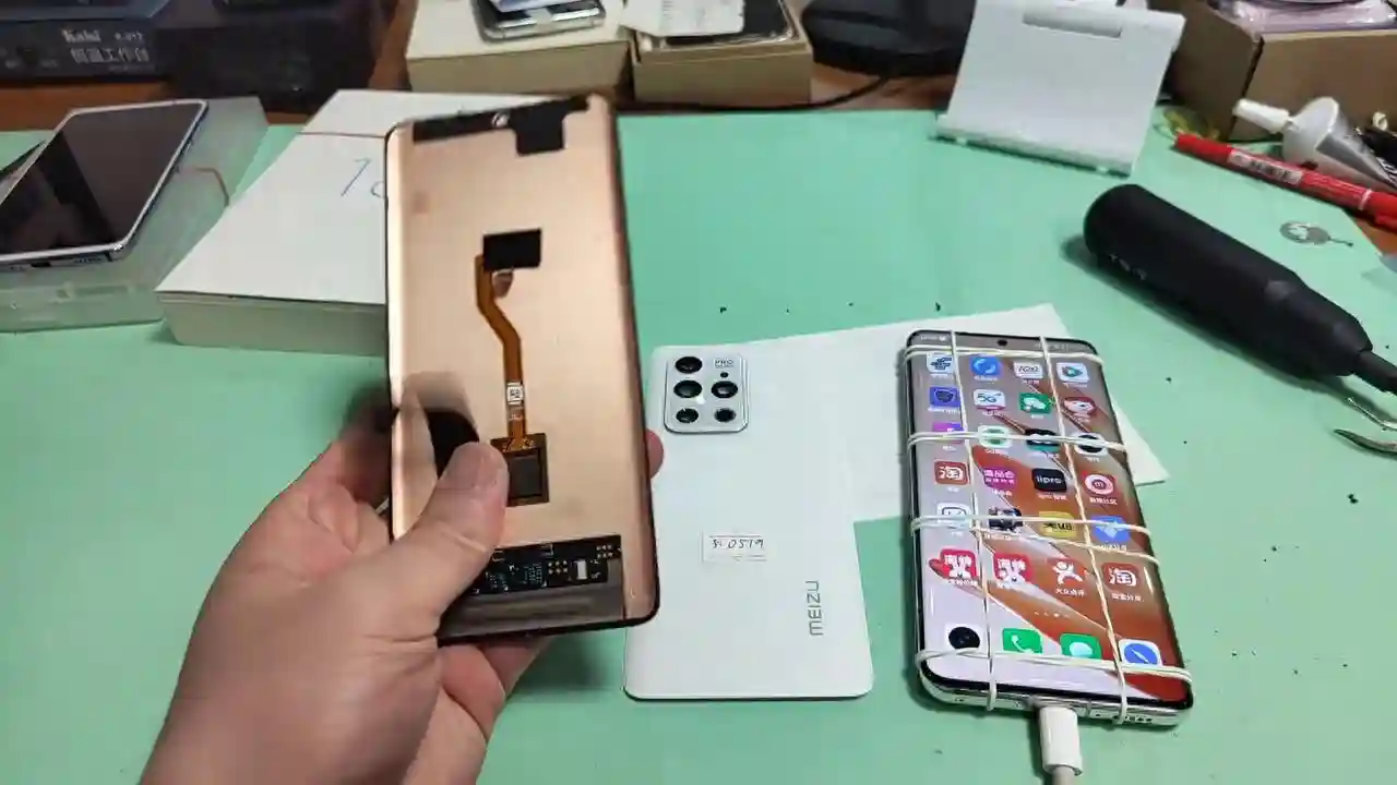 魅族18pro 18spro手机屏幕总成内屏显示液晶屏幕 屏幕有很多线条